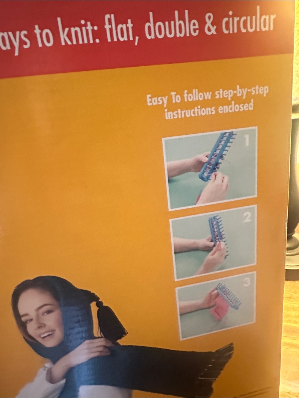 Boye Long Loom Set - scarf making kit 1 - Picture 5 of 7